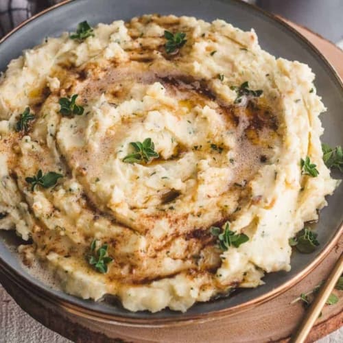 Creamy Brown Butter and Herb Mashed Potatoes