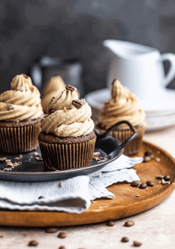 chocolate cupacake with espresso buttercream