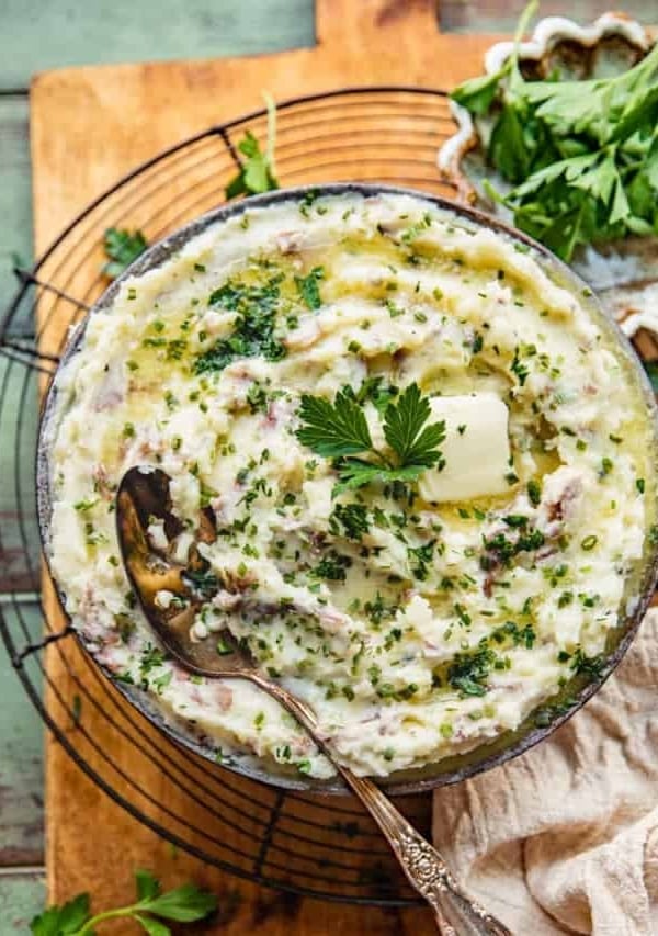 mashed potatoes on a cooling rack.