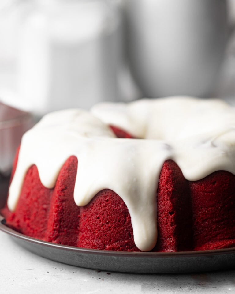 Red Velvet Pound Cake - Britney Breaks Bread