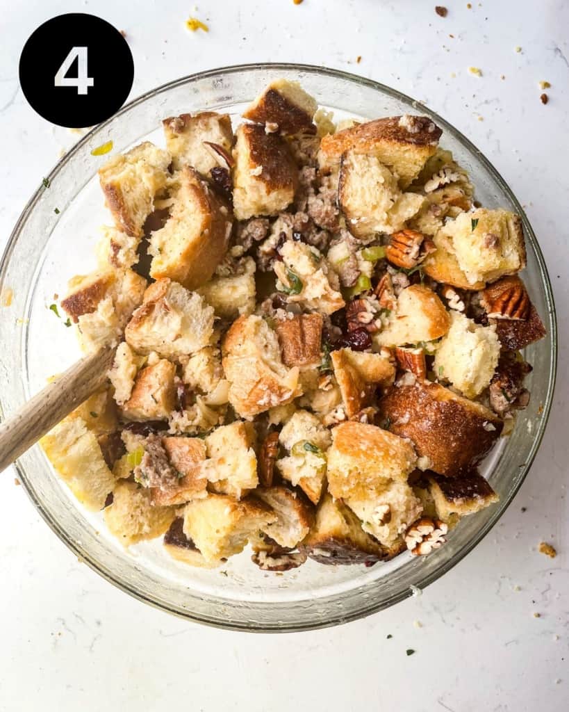 Sourdough Stuffing - Britney Breaks Bread