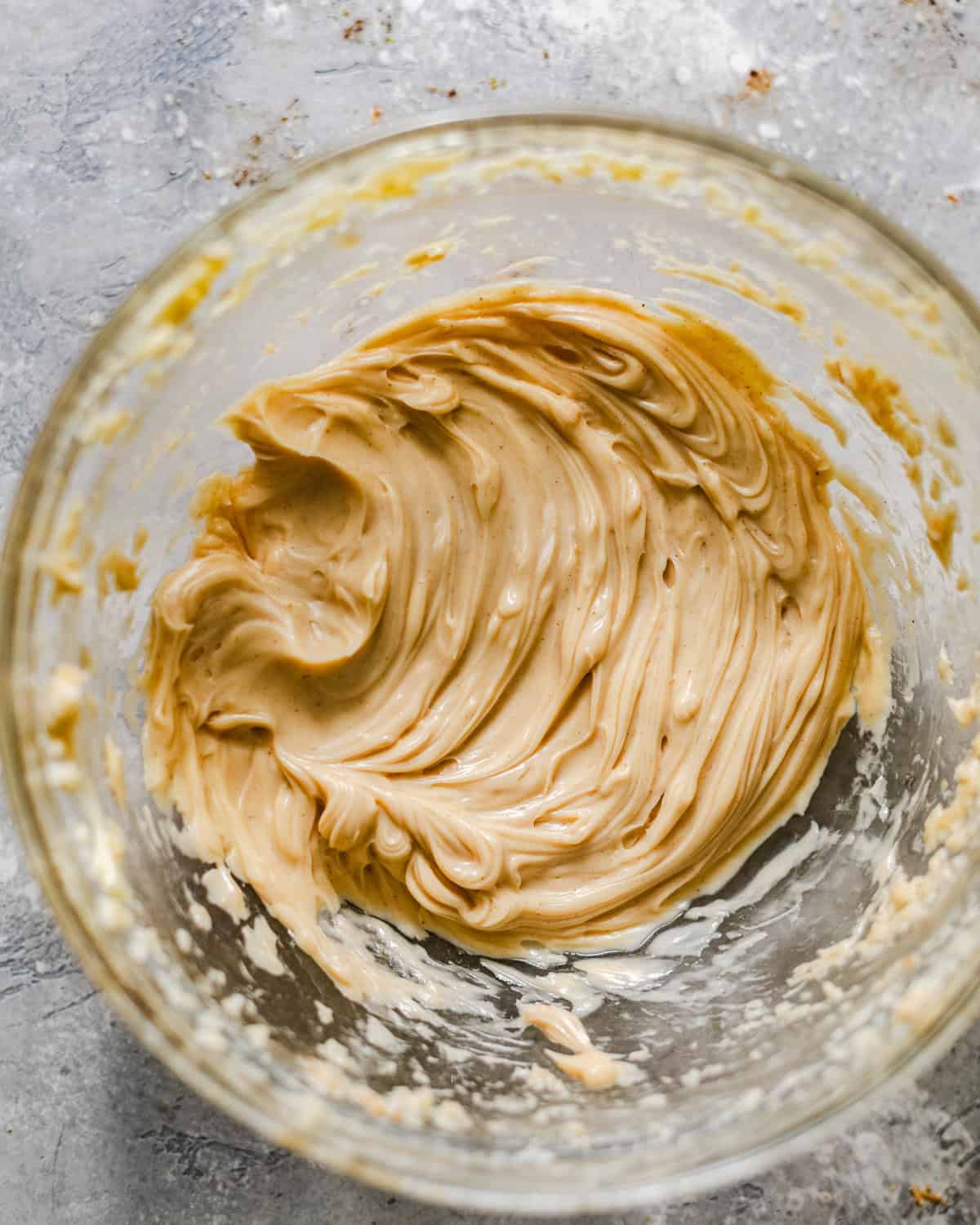 whipped honey butter in a bowl. 