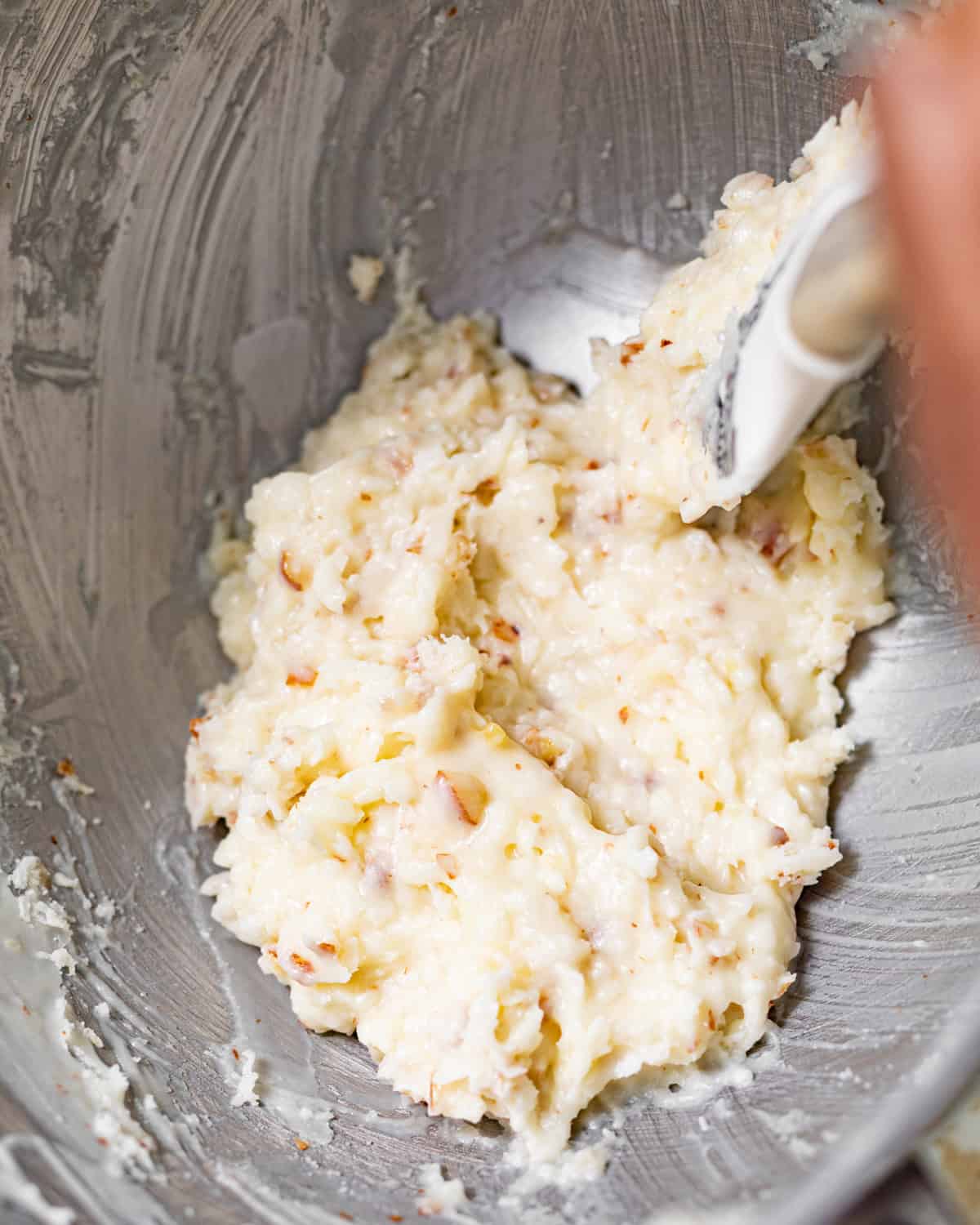 coconut crunch glaze in a bowl. 