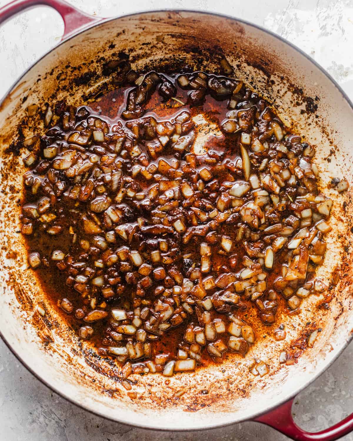 sauteed shallots in pan drippings and butter.
