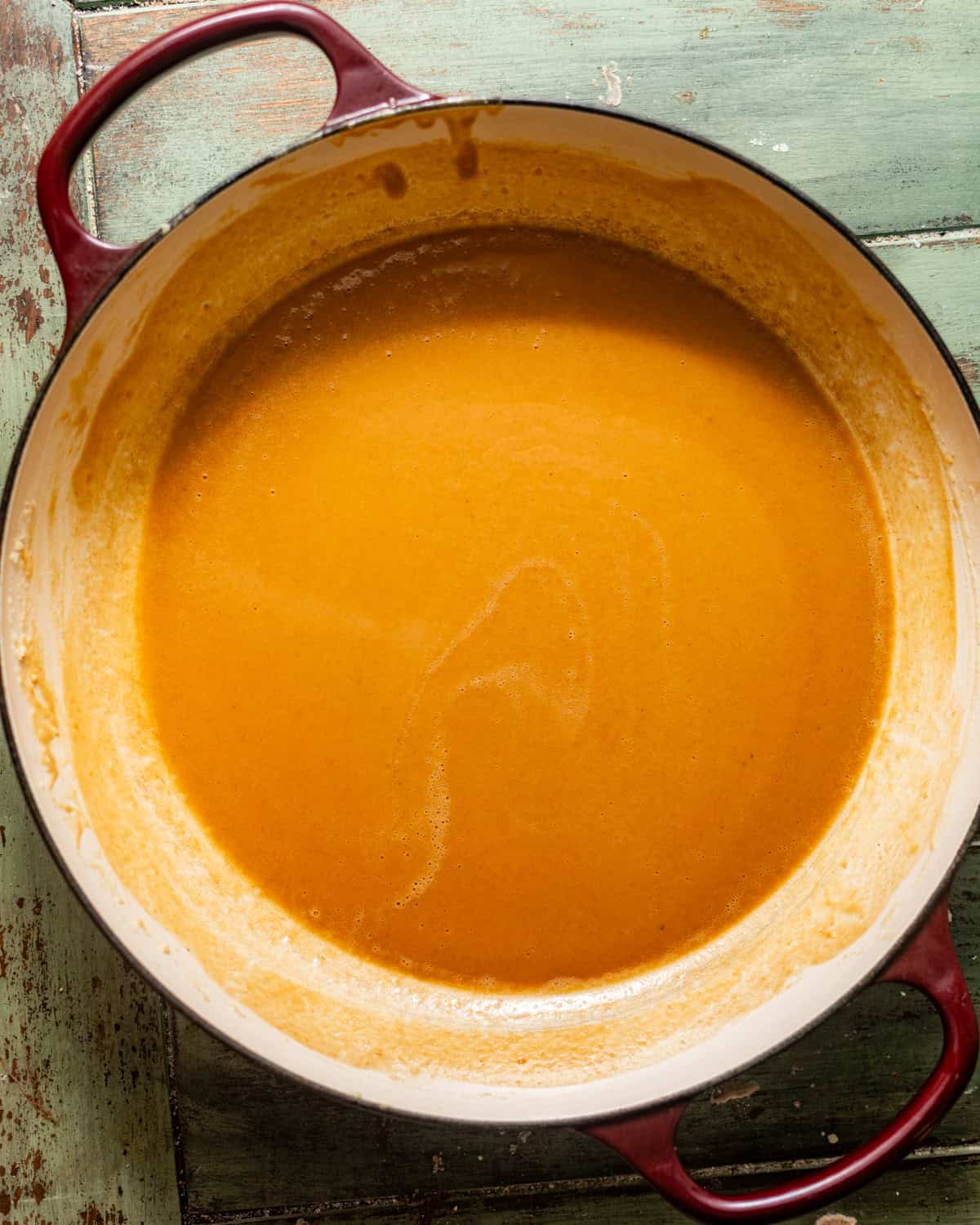 light blonde roux in a pan. 
