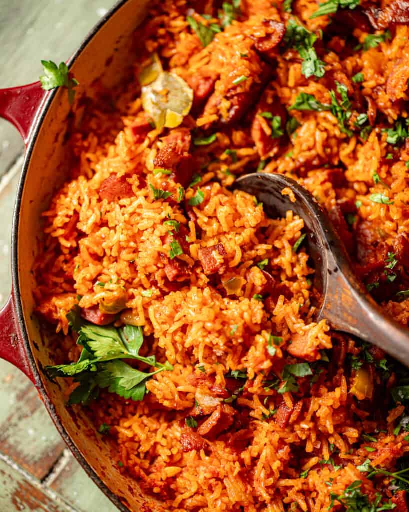 Red Rice Sc Charleston Red Rice Recipe with Sausage and Bacon (Baked) - Britney ...